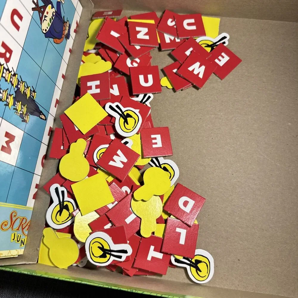Madeline Scrabble Junior French & English Flash Cards 2 Games In 1 1999